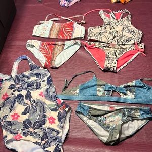 Adorable Roxy girls swimsuits.